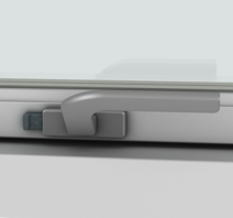 Espagnolette with safety-lock